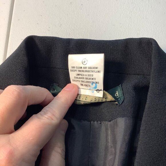 Harve Benard Women’s Blazer Black Size 6P Petite Classic Career Jacket - Picture 9 of 10